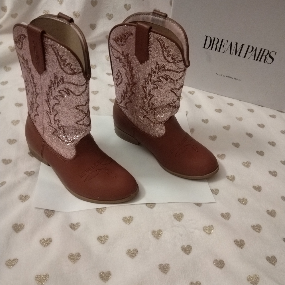 ๐ฅ3/$70 ๐S-HP๐ Dream Pairs Girl's Cowgirl Boots - Picture 3 of 15